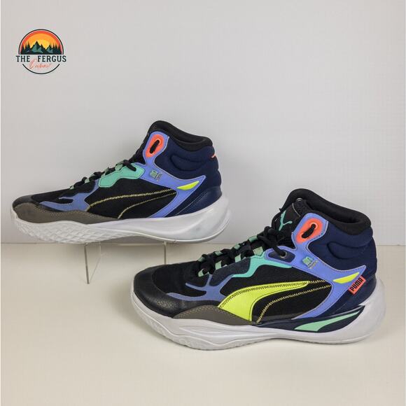 Puma Playmaker Pro Basketball Shoe Chunky High 90 Retro Reconditioned Men Size 8 - Picture 3 of 16